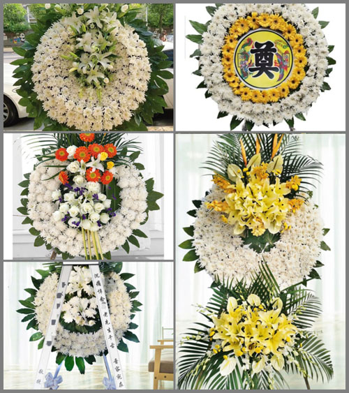 四川成都邛崃市临邛镇渔村村花圈速递